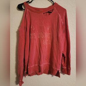 Lucky Brand Women's Distressed Sweatshirt, L